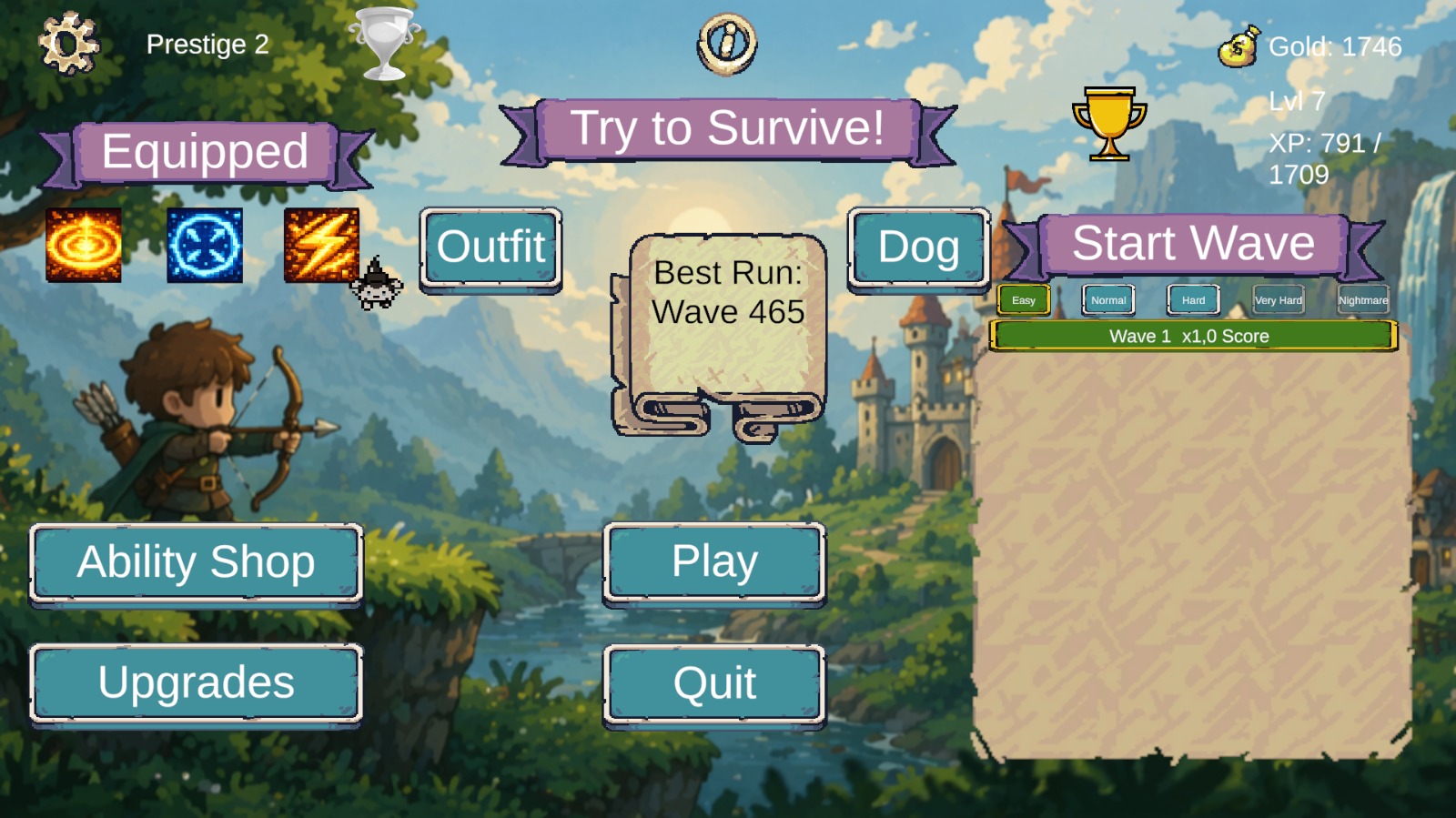 Try to Survive banner